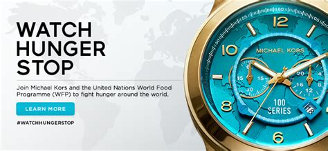 michael kors watch world food programme|watch hunger stop michael kors.